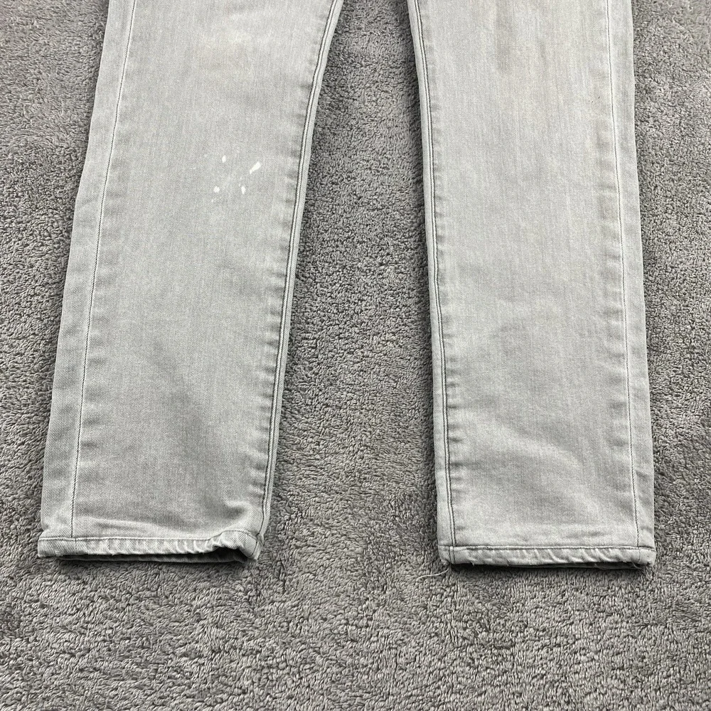 Levis 511 Slim‎ Jeans Mens 29x28 Light Gray Low Rise